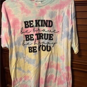 Pastel Tie-Dye Inspirational Tee